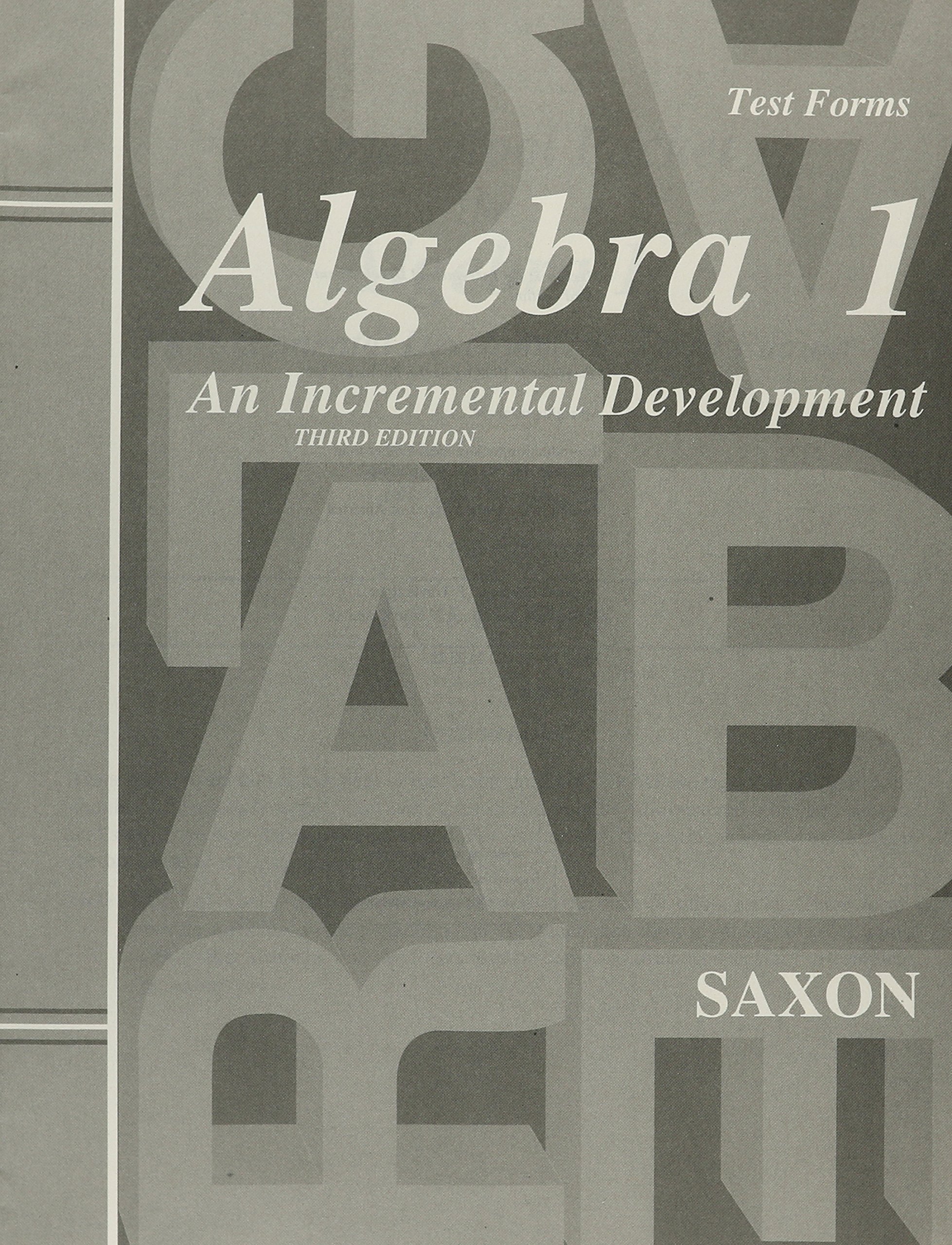 Saxon Algebra 1 Tests and Answer Key Third Edition - Image 3